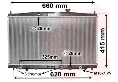 VAN WEZEL radiatorius, variklio aušinimas 25002288